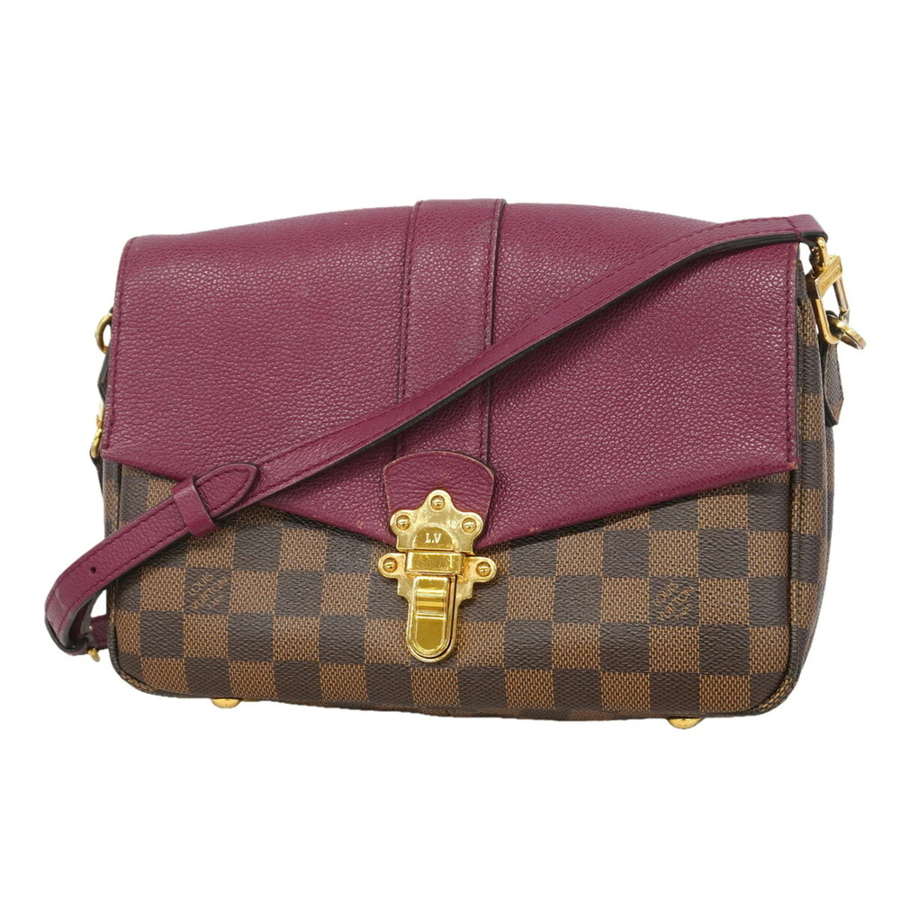 Louis Vuitton Damier Clapton Shoulder Bag N42442 Raisin Ebene (Women's)